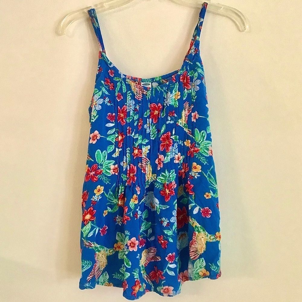Old Navy Floral Spaghetti Strap Top-XS